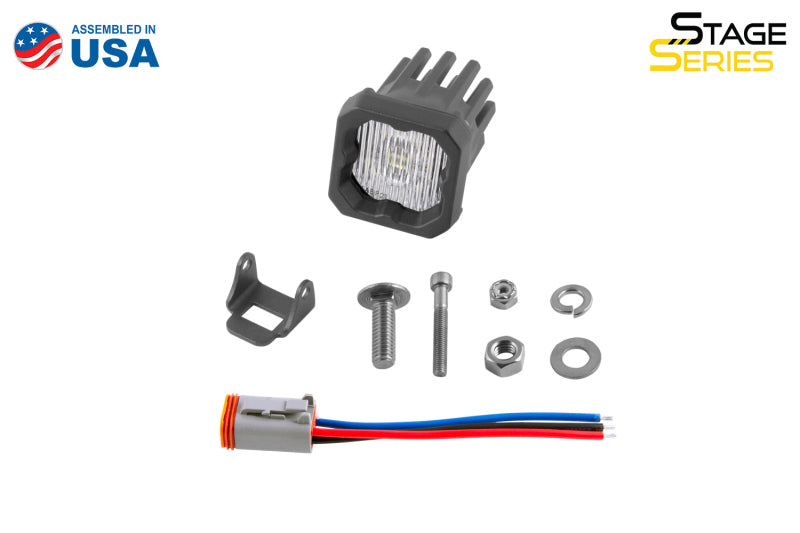 Diode Dynamics Stage Series C1 LED Pod - White SAE Fog Standard ABL Each-thumbmail-2