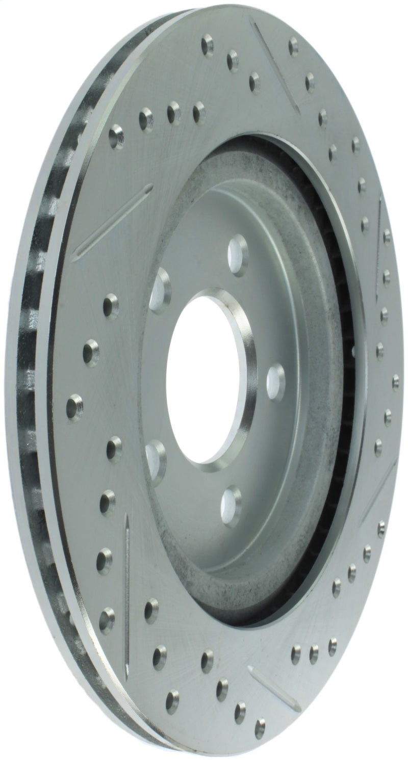 StopTech Select Sport 05-10 Ford Mustang GT Slotted and Drilled Rear Right Rotor-thumbmail-3