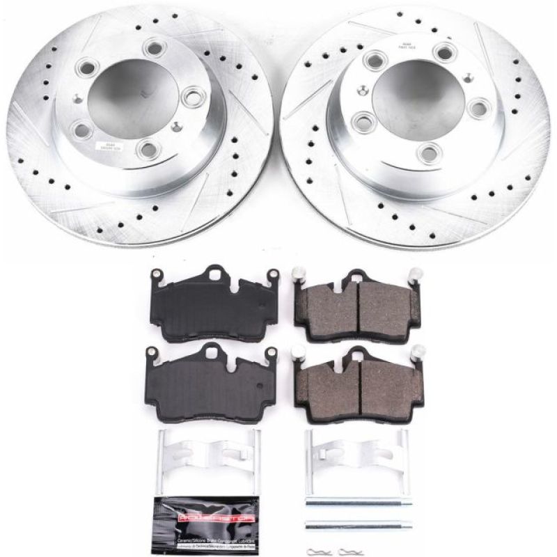 Power Stop 05-12 Porsche Boxster Rear Z23 Evolution Sport Brake Kit-thumbmail-1