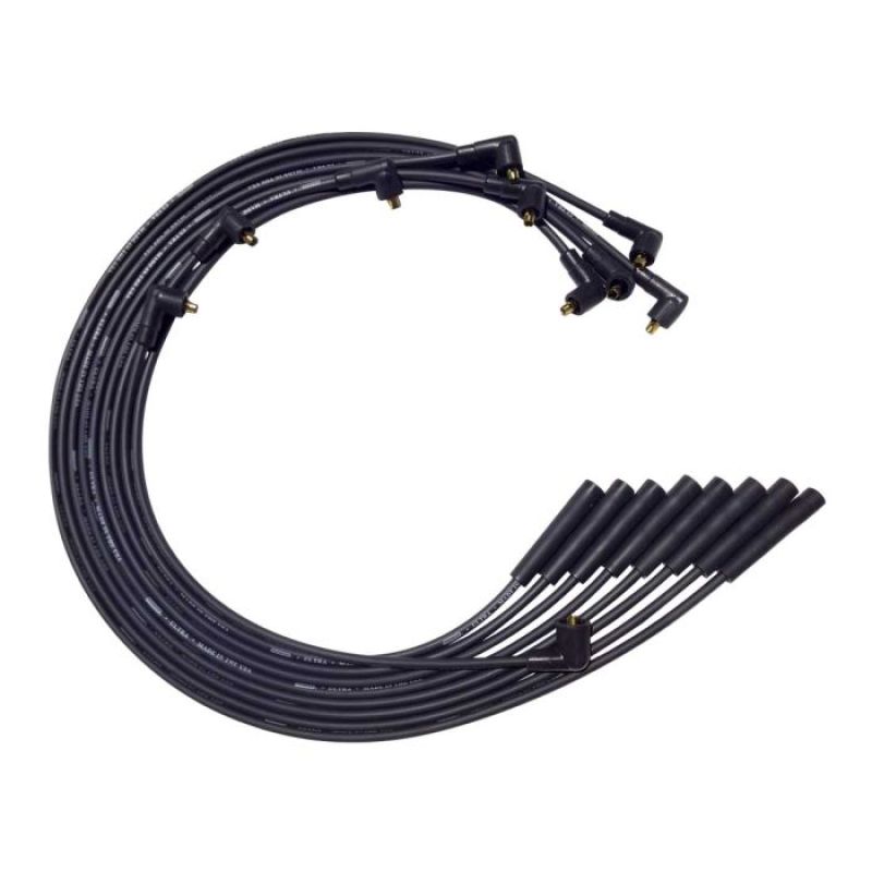Moroso Chrysler Mopar 361/383/400/440 Str Plug End Non-HEI Unsleeved Ultra Spark Plug Wire Set - Blk-thumbmail-1