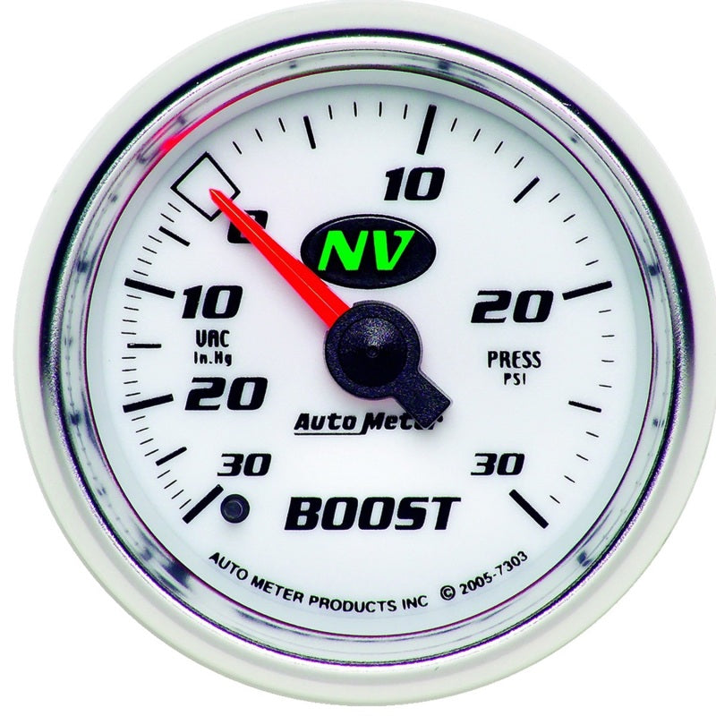 Autometer NV 52mm 30 PSI Mechanical Boost Gauge-thumbmail-1