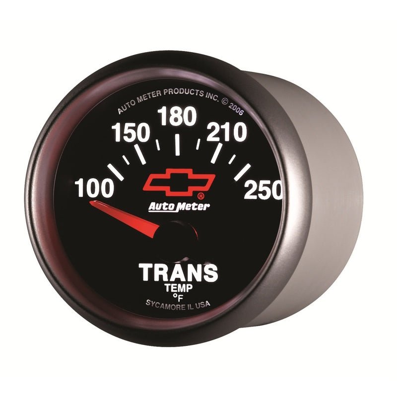 Autometer GM Bowtie Black 2-1/16in 100-250 Degree F Electronic Transmission Temperature Gauge-thumbmail-2