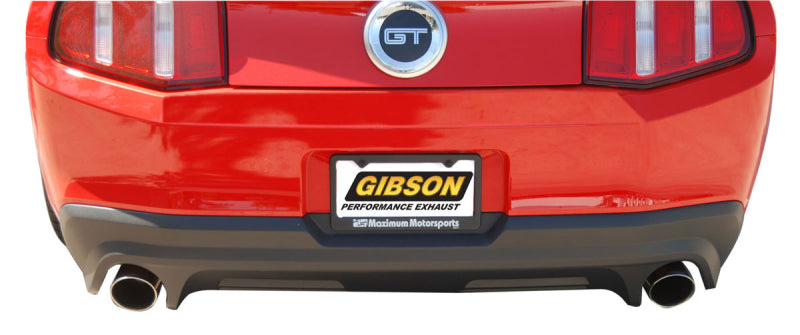 Gibson 11-14 Ford Mustang GT 5.0L 2.5in Axle-Back Dual Exhaust - Stainless-thumbmail-3
