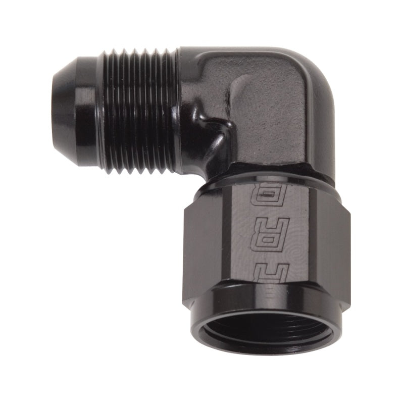 Russell Performance -6 AN 90 Degree Male AN to Female AN Fitting (Black)-thumbmail-2