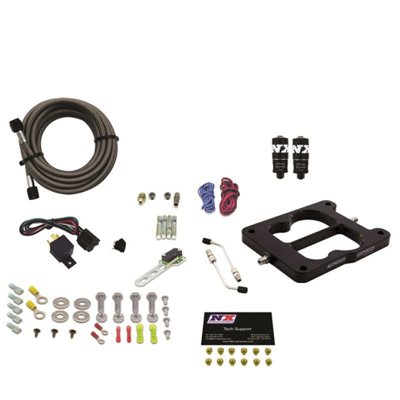 Nitrous Express Q-Jet/Holley Spread Bore Hitman Plus Nitrous Kit (50-200HP) w/o Bottle-thumbmail-2