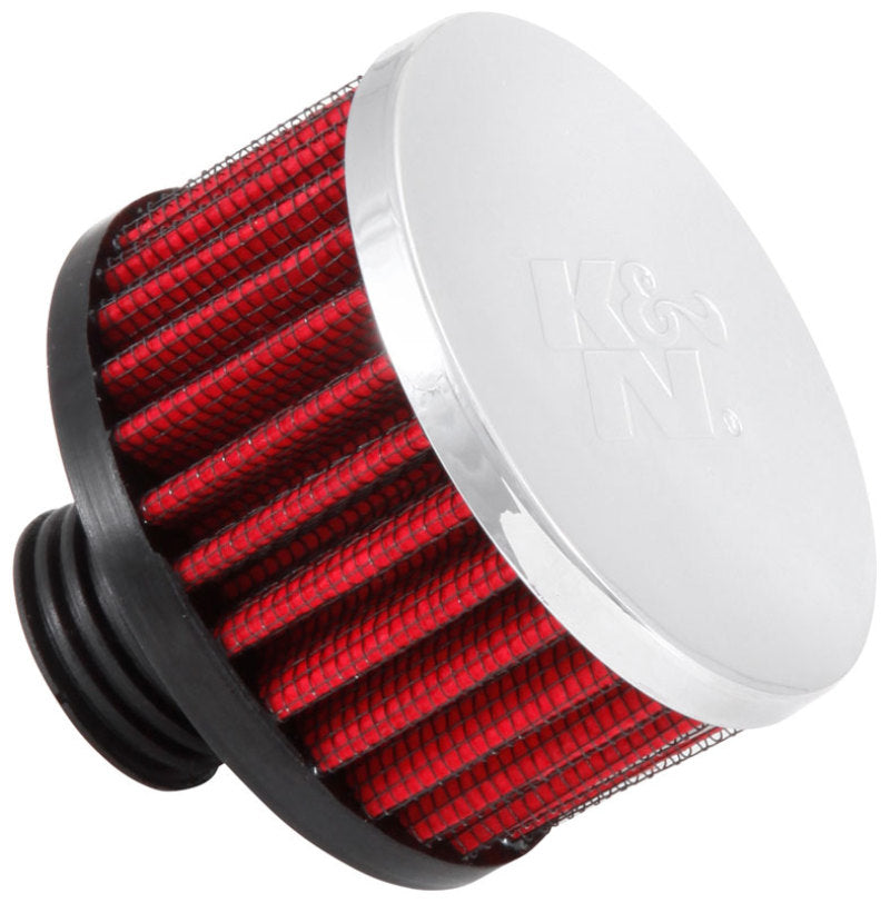 K&N .5in Flange ID x 3in OD x 3.25in H Rubber Base Crankcase Vent Filter-thumbmail-2