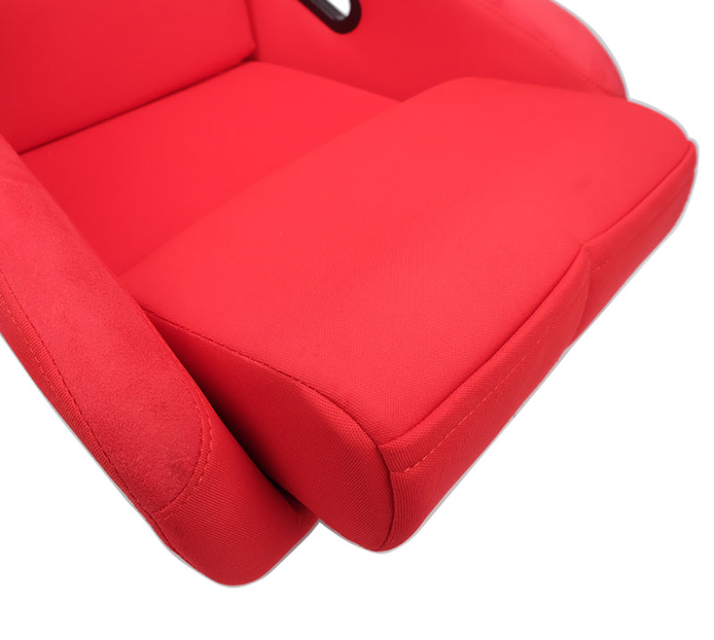 NRG FRP Bucket Seat (Red Cloth) - Large-thumbmail-3