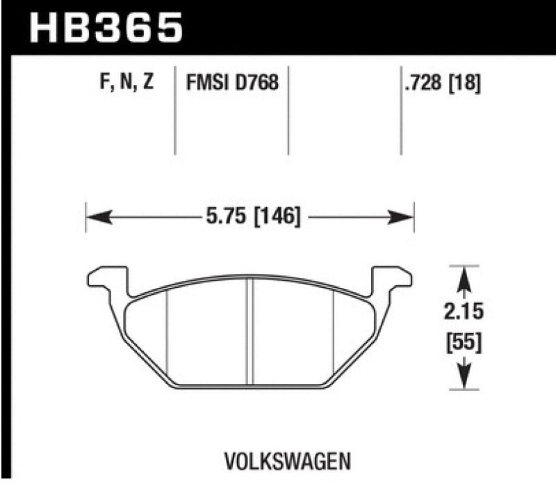 Hawk HPS 5.0 Street Brake Pads - Front-thumbmail-3