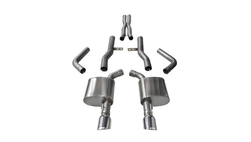 Corsa 15-16 Dodge Charger SRT/Scat Pack/R/T 6.4L Polished Xtreme Cat-Back Exhaust-thumbmail-1