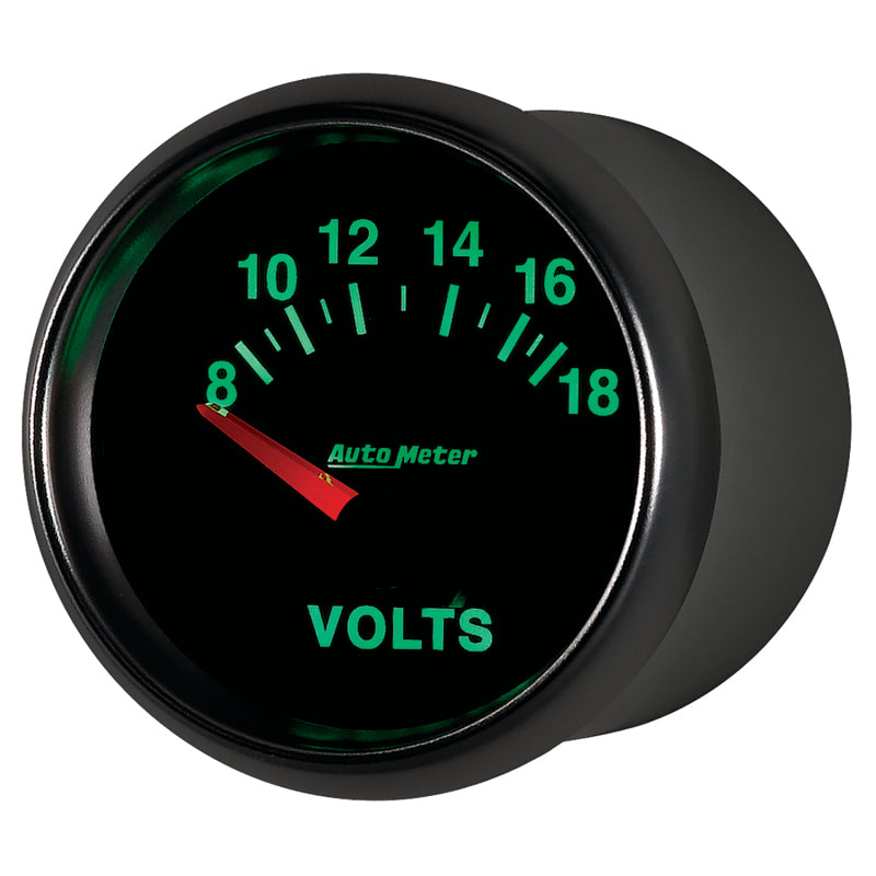 Autometer GS 52mm 8-18 Volts Short Sweep Electronic Voltmeter Gauge-thumbmail-3