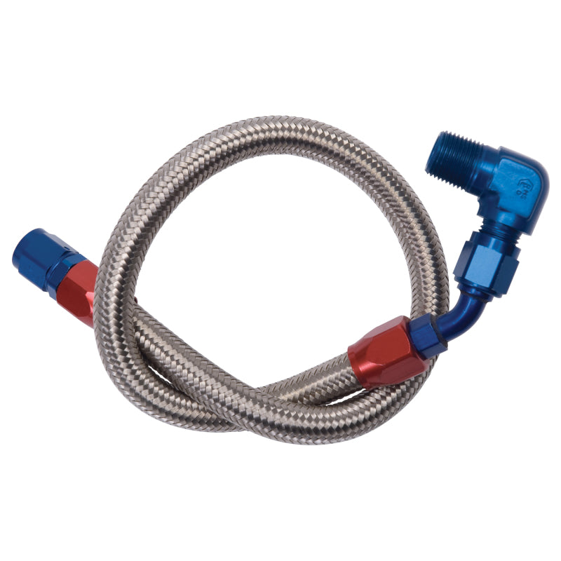 Edelbrock Fuel Line Braided Stainless for BBC ( Use w/ 8134 )-thumbmail-1