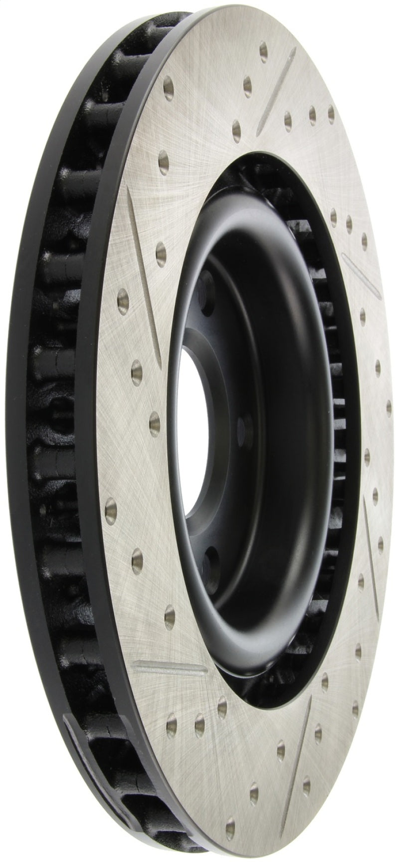 StopTech Power Slot 05-07 Cadillac XLR / 06-09 Chevy Corvette Front Left Drilled & Slotted Rotors-thumbmail-4