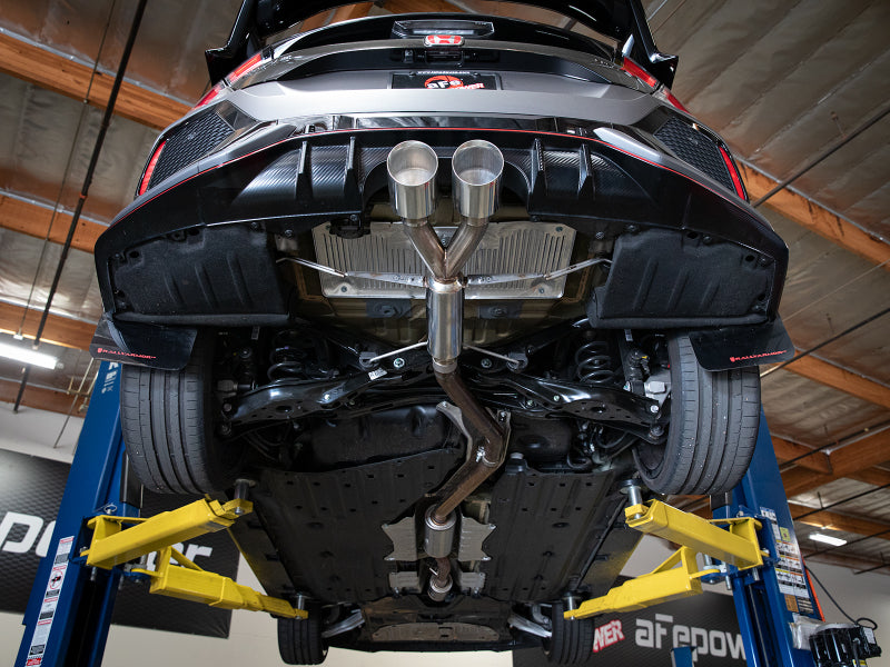 aFe Takeda 2.5in 304SS Axle-Back Exhaust System 17-19 Honda Civic Type R L4-2.0L (t) - Polished Tip-thumbmail-2