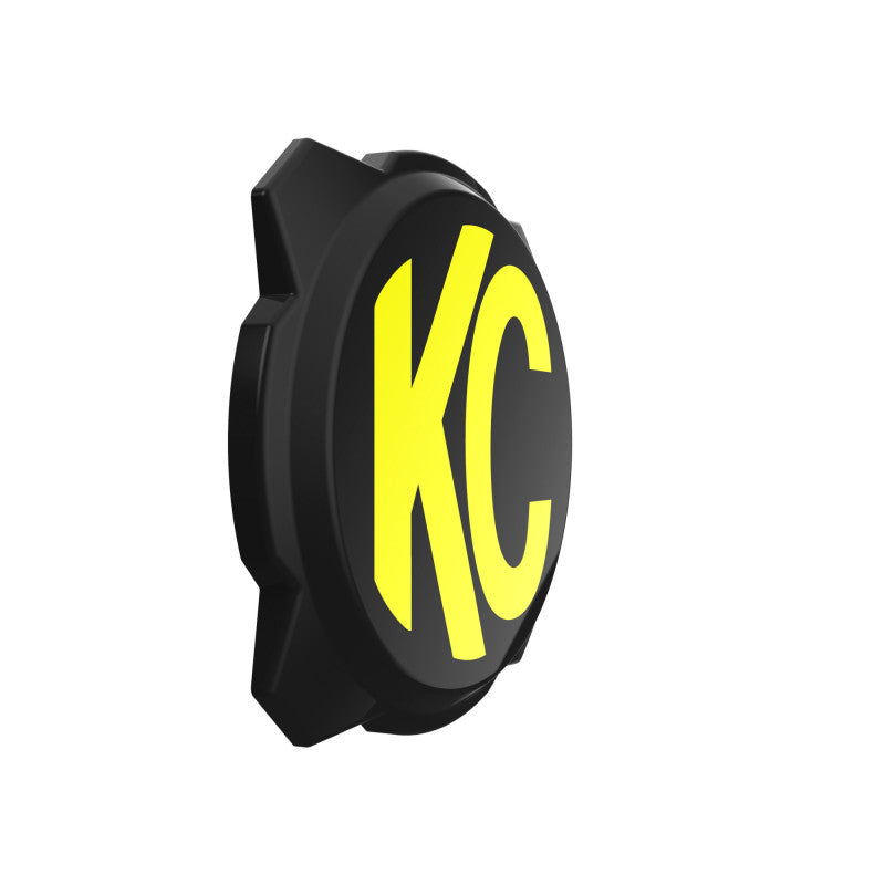 KC HiLiTES 6in. Hard Cover for Gravity Pro6 LED Lights (Single) - Black w/Yellow KC Logo-thumbmail-2