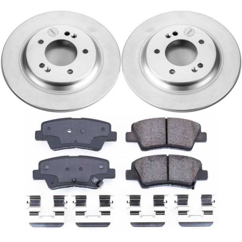 Power Stop 2015 Hyundai Sonata Rear Z17 Evolution Geomet Coated Brake Kit-thumbmail-1