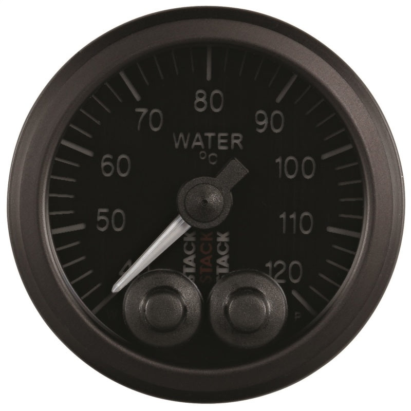 Autometer Stack 52mm 40-120 Deg C 1/8in NPTF Male Pro-Control Water Temp Gauge - Black-thumbmail-3