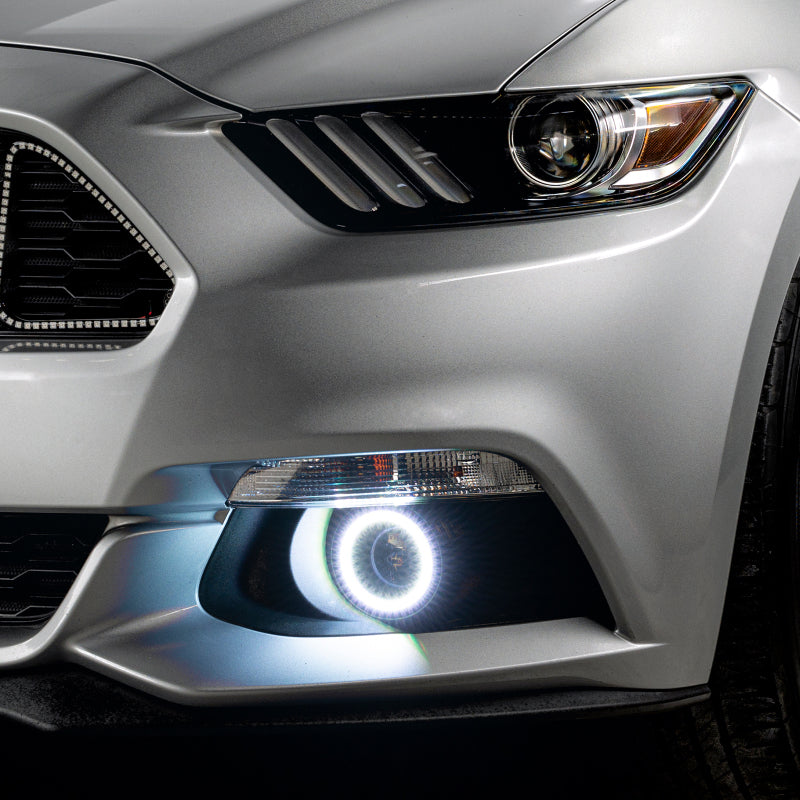 Oracle 15-17 Ford Mustang Dynamic RGB+A Projector Surface Mount Fog Light Halo Kit - ColorSHIFT-thumbmail-5