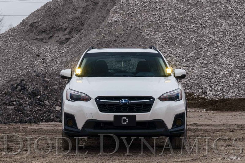 Diode Dynamics 18-21 Subaru Crosstrek Sport SS3 LED Ditch Light Kit - Yellow Combo-thumbmail-5
