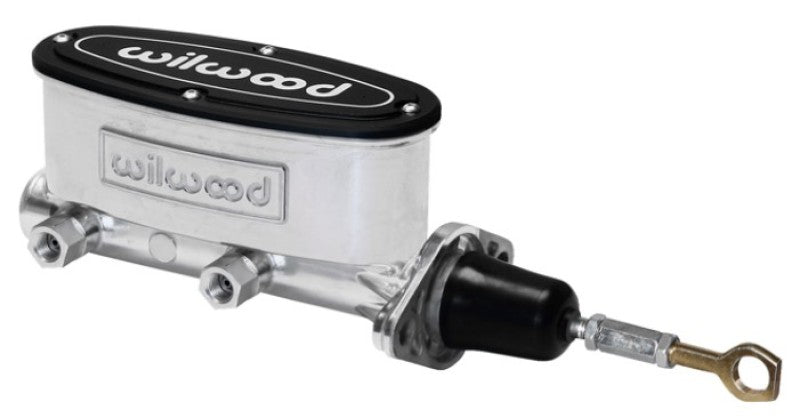 Wilwood High Volume Tandem M/C - 15/16in Bore Ball Burnished-W/Pushrod - Early Mustang-thumbmail-1