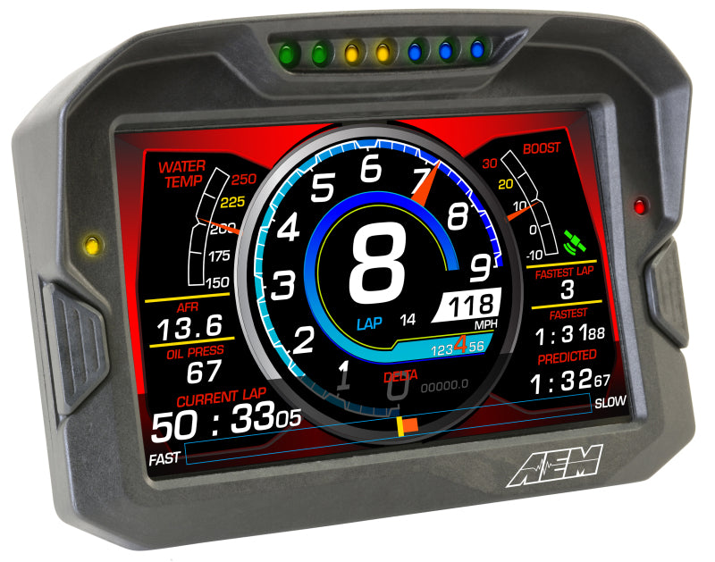 AEM CD-7 Non Logging Race Dash Carbon Fiber Digital Display (CAN Input Only)-thumbmail-3