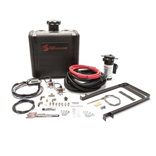 Snow Performance Stg 3 Boost Cooler Water Injection Kit Pusher (Hi-Temp Tubing and Quick-Fittings)