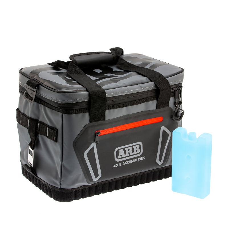 ARB Cooler Bag Charcoal w/ Red Highlights 15in L x 11in W x 9in H Holds 22 Cans-thumbmail-13