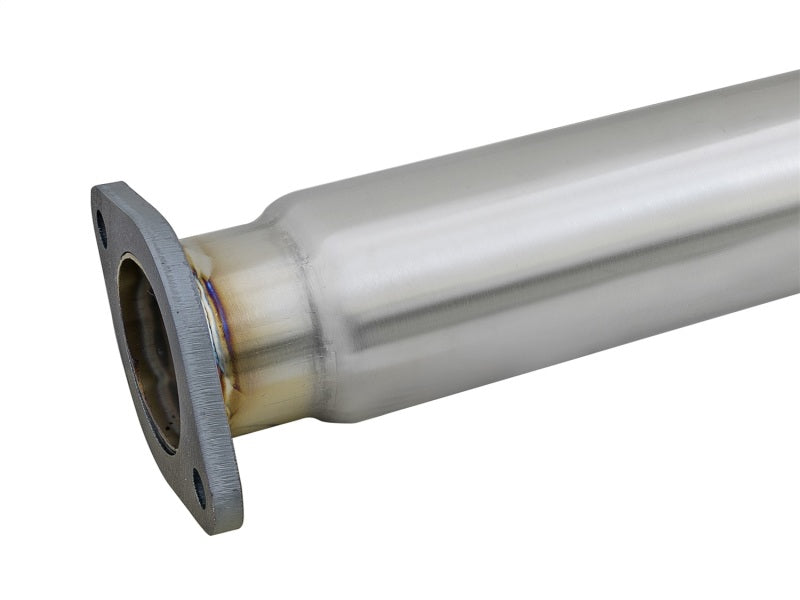aFe Takeda 3in. to 2.5in. 304 SS C/B Exhaust 08-15 Mitsubishi EVO I4-2.0L (t) - Blue Flamed Tips-thumbmail-3