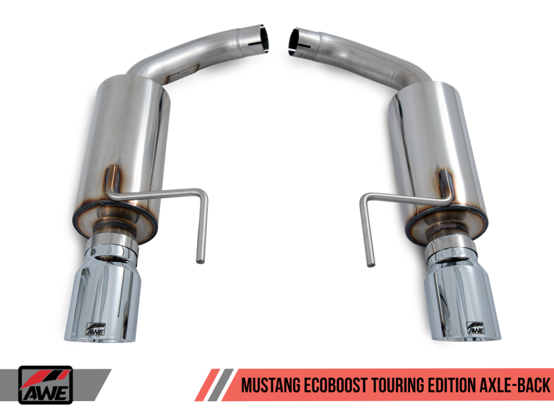 AWE Tuning S550 Mustang EcoBoost Axle-back Exhaust - Touring Edition (Chrome Silver Tips)-thumbmail-6