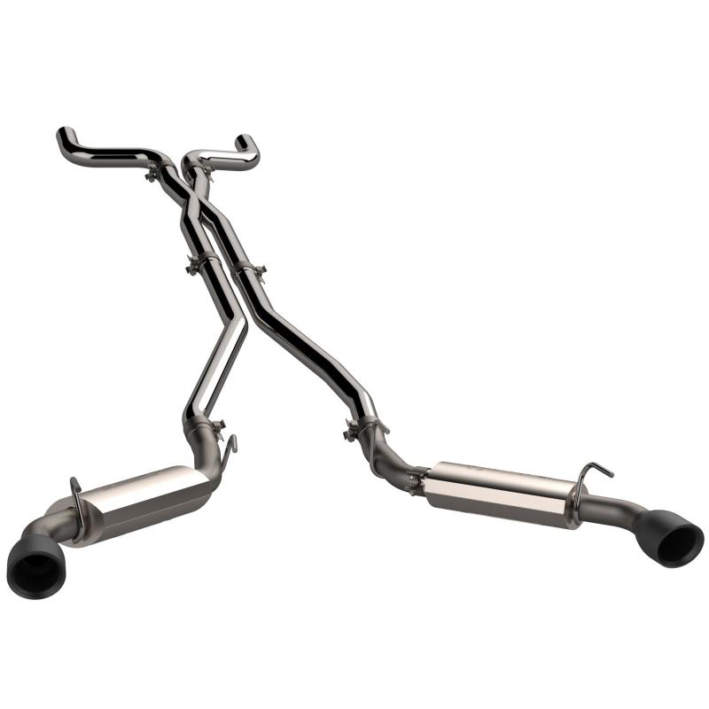 QTP 10-13 Chevrolet Camaro SS 6.2L 304SS AR3 Cat-Back Exhaust w/4.5in Black Tips-thumbmail-2