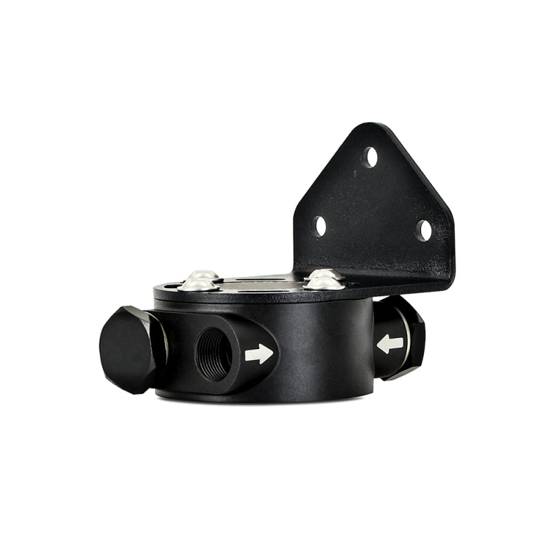 Mishimoto M20 x 1.5 - Remote Oil Filter Mount - Black-thumbmail-3