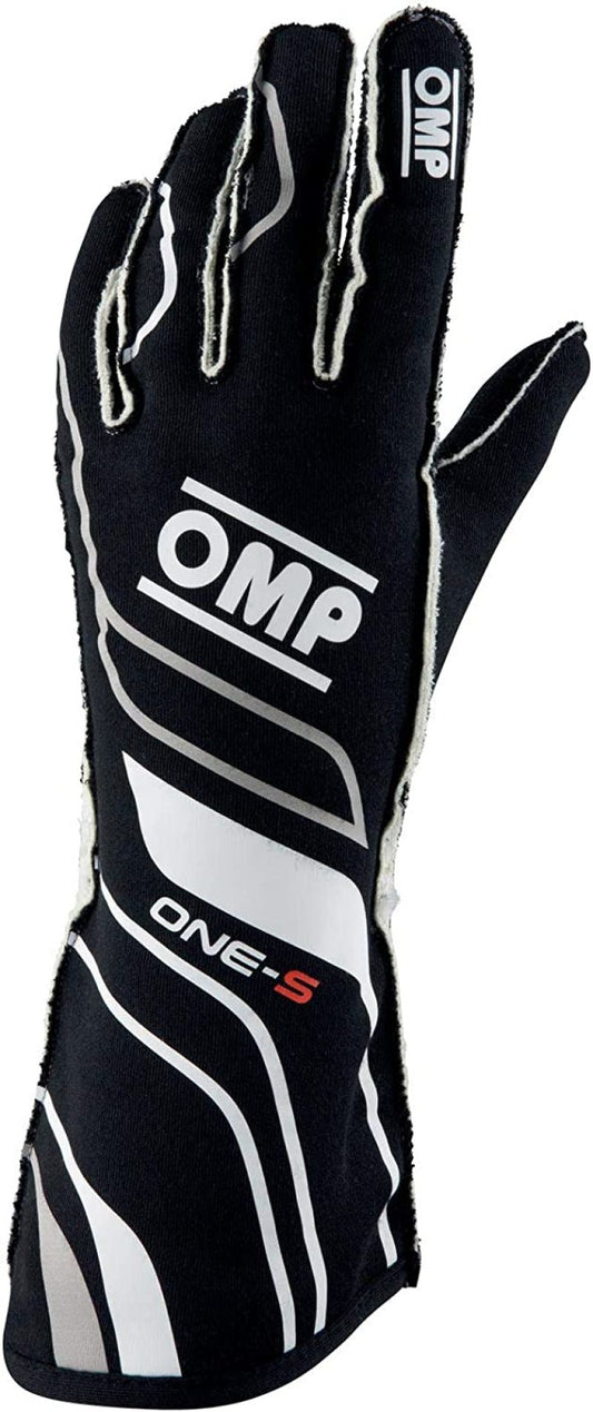 OMP One-S Gloves Black - Size L Fia 8556-2018