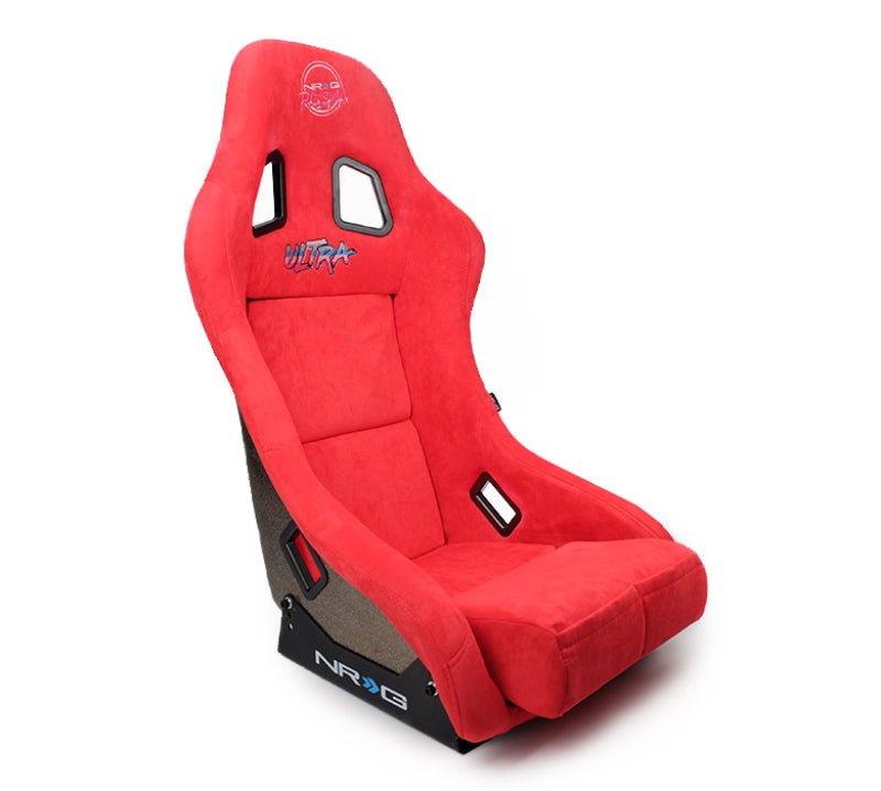 NRG FRP Bucket Seat ULTRA Edition - Medium (Red Alcantara/Pearlized Back)-thumbmail-4