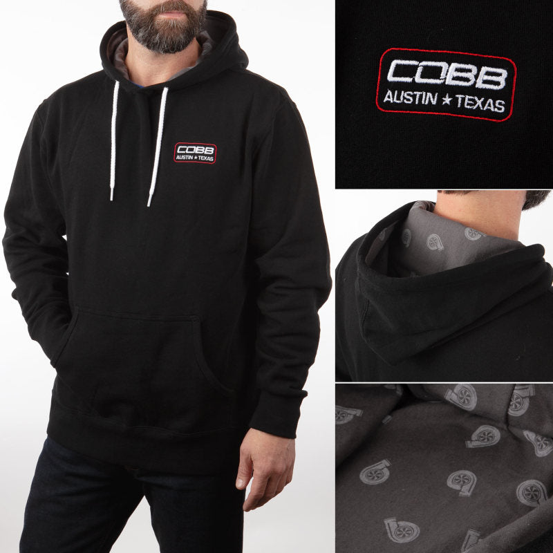 Cobb Black Pullover Hoodie - Size X-Small-thumbmail-2