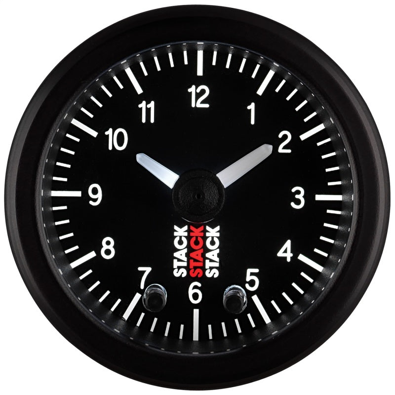 Autometer Stack Analog Clock Gauge - Black-thumbmail-2