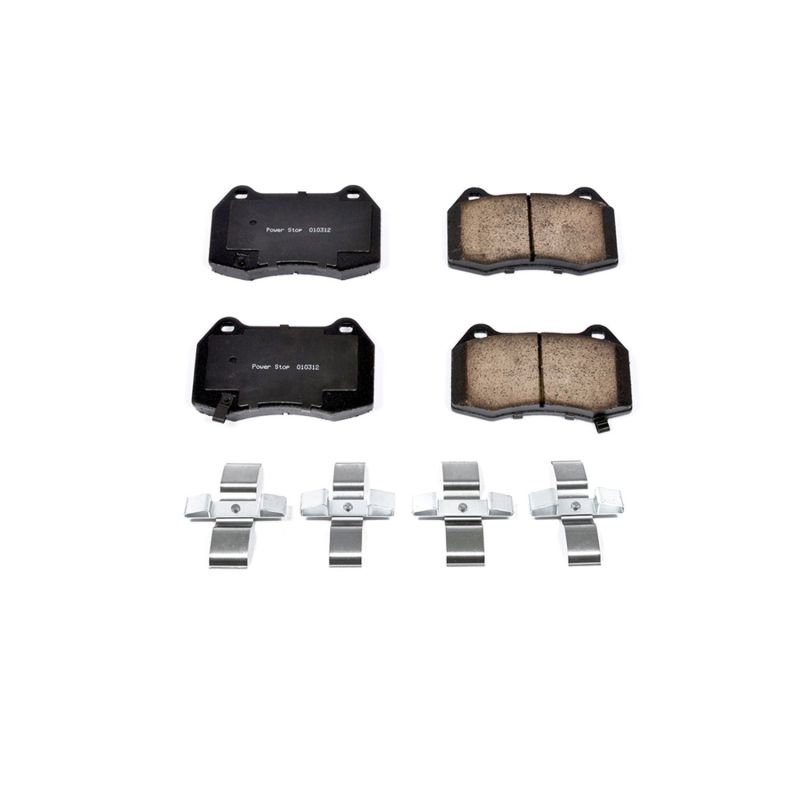 Power Stop 03-04 Infiniti G35 Front Z17 Evolution Ceramic Brake Pads w/Hardware-thumbmail-1