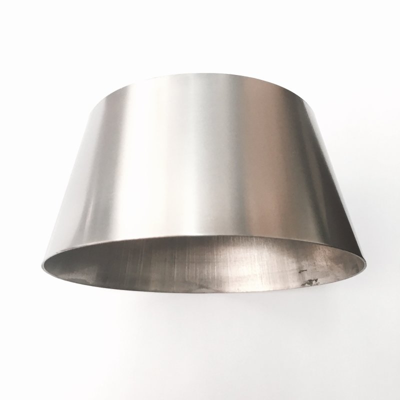 Ticon Industries 2-1/2in OAL 4.0in to 5.0in Titanium Transition Reducer Cone-thumbmail-1