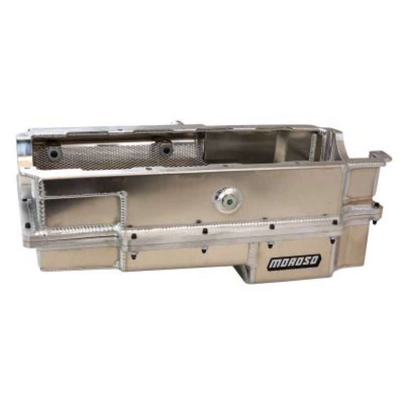 Moroso CN/Energy MFG/DRCE2 2-Piece Wet Sump Aluminum Oil Pan w/Double Power Kick Outs-thumbmail-1