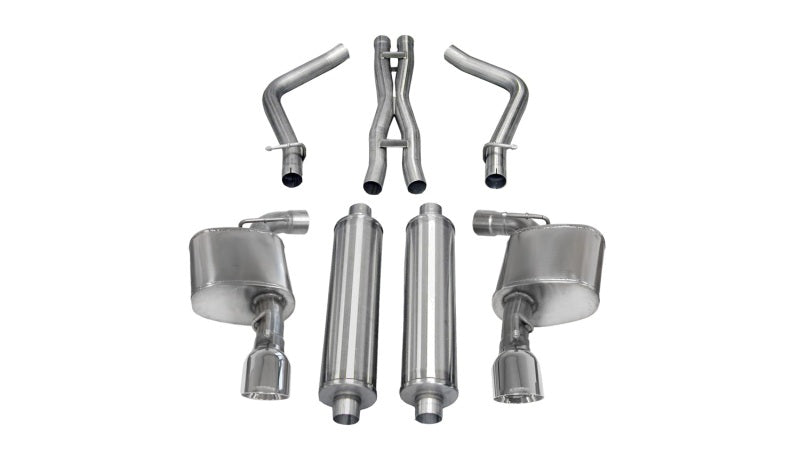 Corsa 12-13 Dodge Charger SRT-8 6.4L V8 Polished Sport Cat-Back Exhaust-thumbmail-1