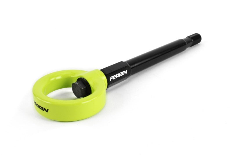 Perrin 08-14 Subaru WRX/STI Tow Hook Kit (Front) - Neon Yellow-thumbmail-3