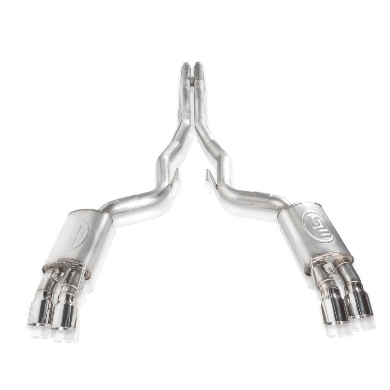 Stainless Works 2018+ Ford Mustang GT 3in Redline Series Catback H-Pipe w/Active Valves & Quad Tips-thumbmail-14