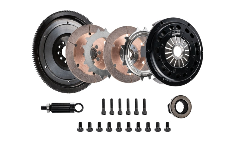 DKM Clutch VW Corrado/GTI (2.8L VR6) Twin Disc MR Clutch Kit w/Flywheel (650 ft/lbs Torque)-thumbmail-3