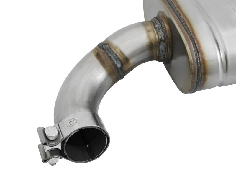 aFe MACHForce XP 2.5in 409 Stainless Axle Back Exhaust w/Stainless Tips 15-17 Ford Mustang I4-2.3L-thumbmail-3