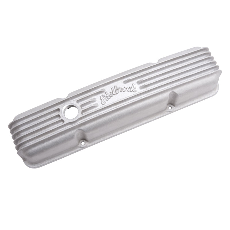 Edelbrock Valve Cover Classic Series Chevrolet 1959-1986 262-400 CI V8 w/ Oil Fill Hole Satin-thumbmail-5