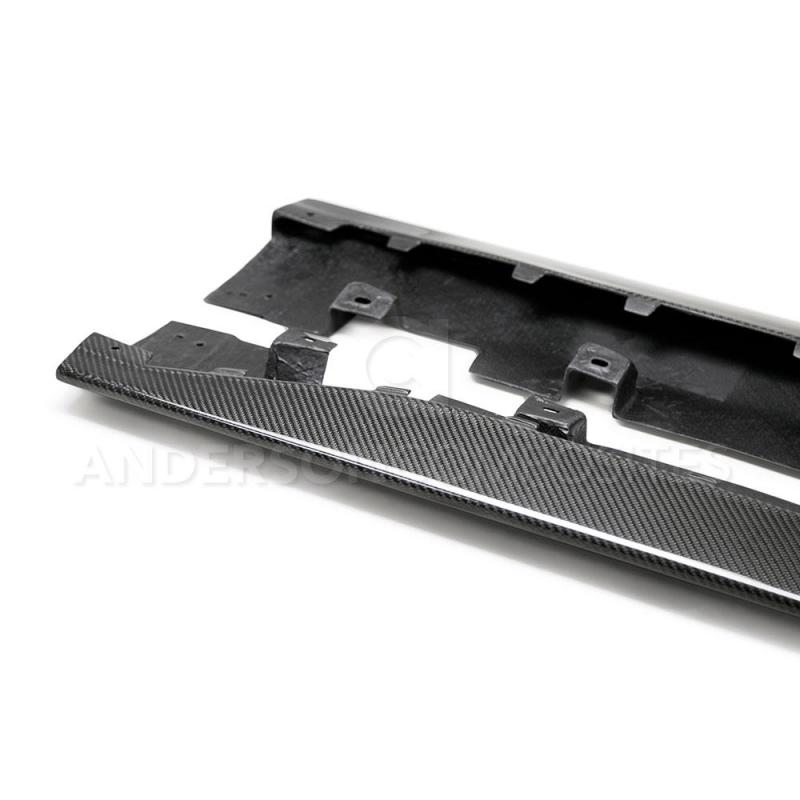 Anderson Composites 2020 Ford Mustang Shelby GT500 Carbon Fiber Rocker Panel Splitters-thumbmail-3