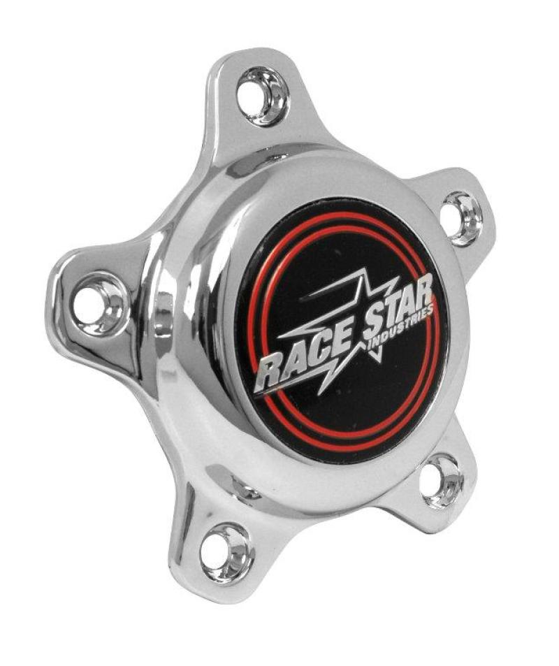 Race Star 5 Lug Cap Tall Plastic Chrome (incl. Medallion & Screws)-thumbmail-1