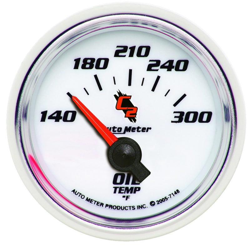 Autometer C2 Electric Oil Temperature 2 1/16in 140-300 F Gauge-thumbmail-1