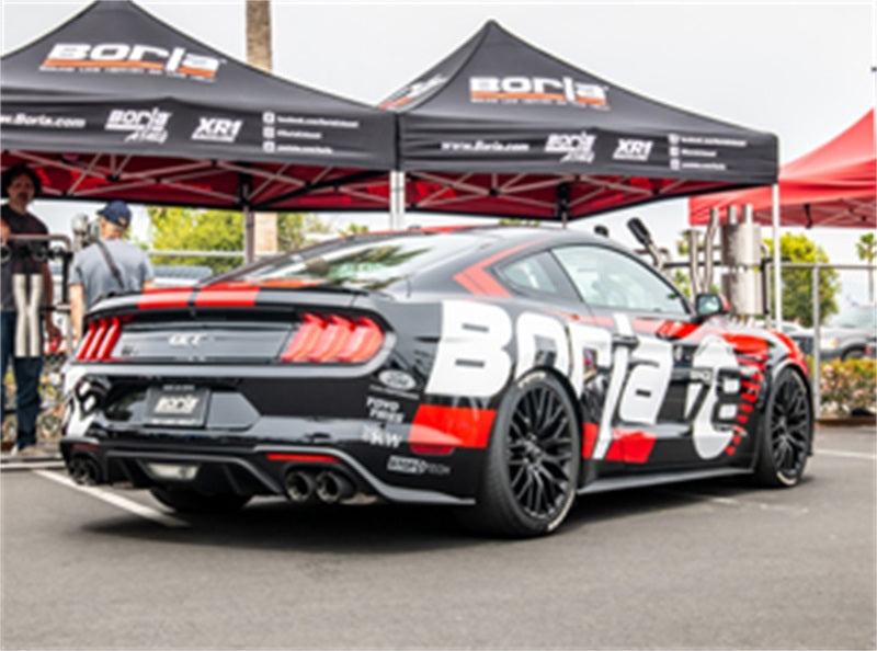 Borla 2018 Ford Mustang GT 5.0L AT/MT (w/o Valves) ATAK 3in Cat-Back Exhaust w/Carbon Fiber Tips-thumbmail-2