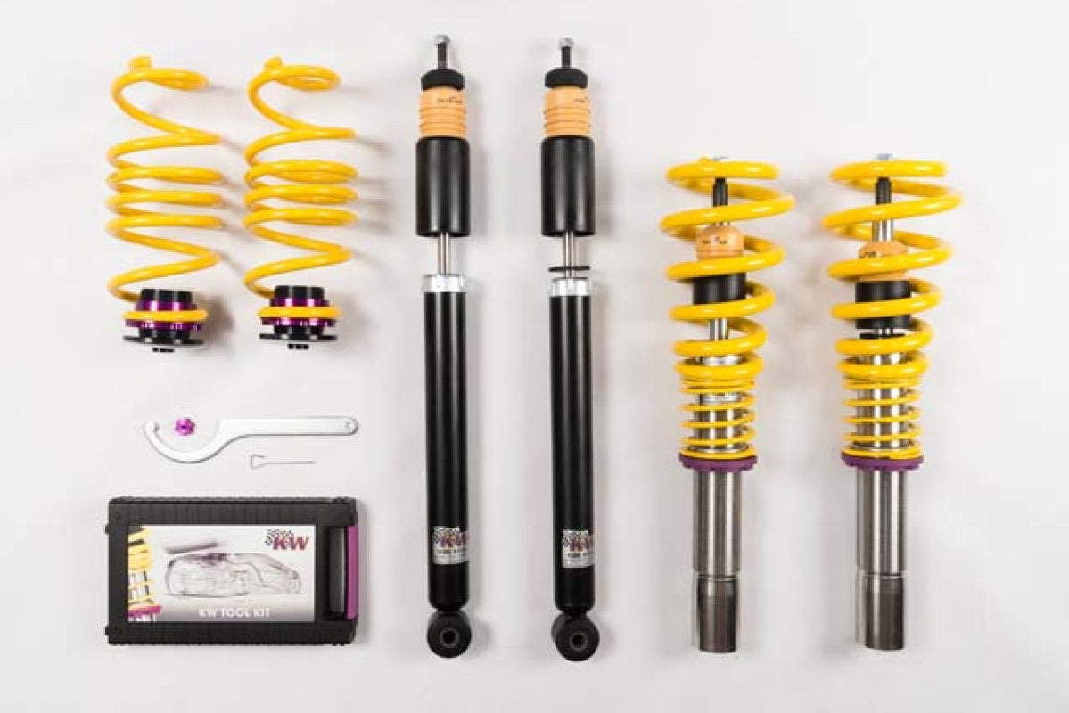 KW Coilover Kit V1 Audi A4 S4 (8K/B8) w/o electronic dampening controlSedan FWD + Quattro-thumbmail-1
