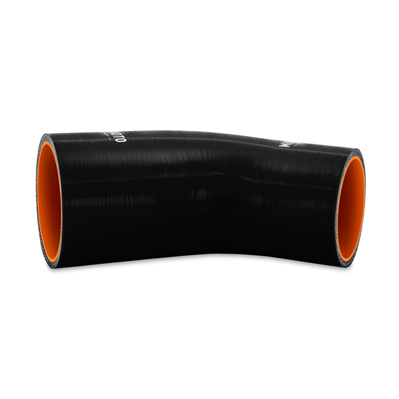 Mishimoto Silicone Reducer Coupler 45 Degree 3in to 3.25in - Black-thumbmail-2