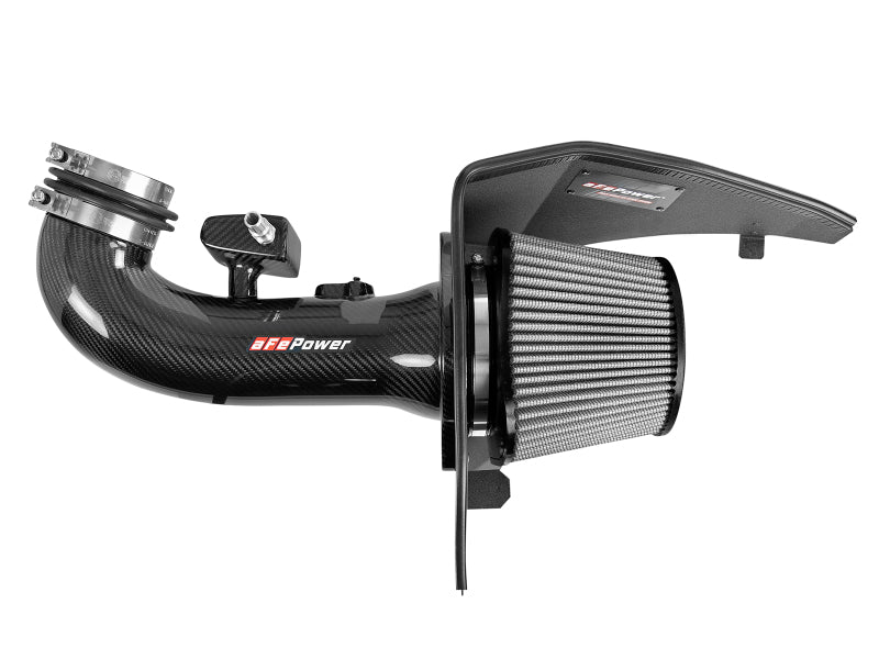 aFe 19-21 GM Trucks 5.3L/6.2L Track Series Carbon Fiber Cold Air Intake System W/ Pro Dry S Filters-thumbmail-8
